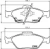 Колодки тормозные дисковые передние Toyota Yaris 1.0, 1.3, 1.4 (05-) Nisshinbo NP1129 (фото 1)