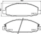 Колодки тормозные дисковые передние Nissan Caravan 2.4, 3.0 (01-) Nisshinbo NP2042 (фото 1)