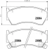Колодки тормозные дисковые передние Nissan Almera 1.4, 1.6, 2.0 (95-00) Nisshinbo NP2043 (фото 1)