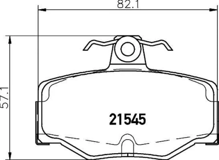 Колодки тормозные дисковые задние Nissan Almera 1.5, 2.2 (03-) Nisshinbo NP2050