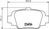 Колодки тормозные дисковые задние Nissan Micra 1.0, 1.3 (92-00) Nisshinbo NP2066 (фото 1)