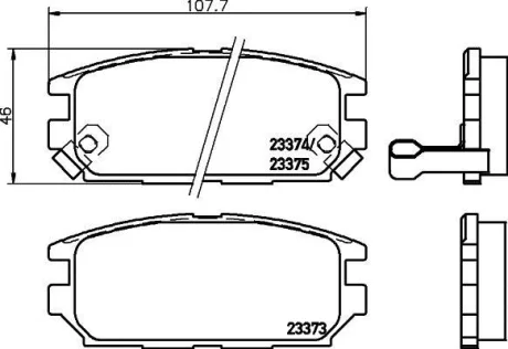 Фото 1 - колодки тормозные дисковые задние Mitsubishi Galant, Lancer 1.8, 2.0, 2.5 (96-03) Nisshinbo NP3034 Колодки тормозные дисковые задние Mitsubishi Galant, Lancer 1.8, 2.0, 2.5 (96-03) Nisshinbo NP3034 (фото 1)