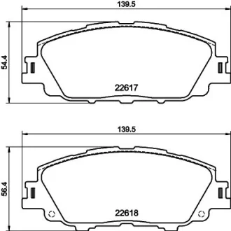 Фото 1 - колодки тормозные дисковые передние Toyota Corolla (E21) (19-) Nisshinbo NP1176 Колодки тормозные дисковые передние Toyota Corolla (E21) (19-) Nisshinbo NP1176 (фото 1)