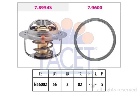 Термостат Subaru Forester (02-), Impreza (00-), Legacy (98-), Tribeca (05-) (7.8954) FACET 78954