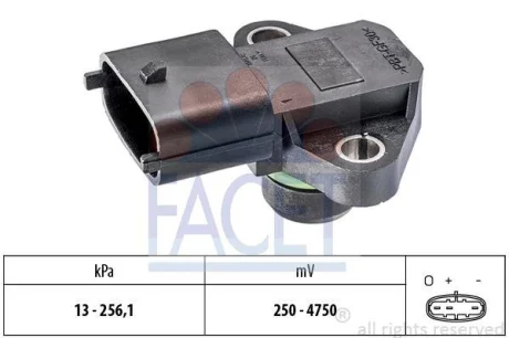 Датчик тиску наддуву (MAP) Hyundai SantaFe (01-) 2.0 CRDi (10.3179) FACET 103179