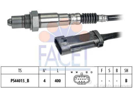 Датчик кисню Clio II 1.4, 1.6, 2.0 (99-09) (10.8283) FACET 108283
