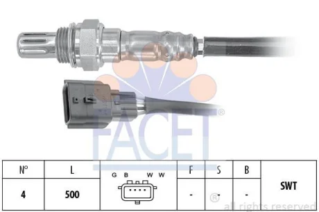 Датчик кисню Captur 0.9 Tce, 1.2 Tce (13-) (10.8094) FACET 108094