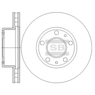 HI-Q Диск гальмівний (кратно 2) передній (вентильований) Fiat Ducato (06-) (D=279.7mm) HI-Q Hi-Q (SANGSIN) SD5506