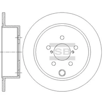 HI-Q Диск гальмівний (кратно 2) задній Subaru Forester (13-) (D=273.8mm) HI-Q Hi-Q (SANGSIN) SD4708