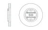 HI-Q Диск гальмівний (кратно 2) передній (вентильований) Nissan Navara D22 (03-) (D=282.7mm) HI-Q Hi-Q (SANGSIN) SD4214 (фото 1)