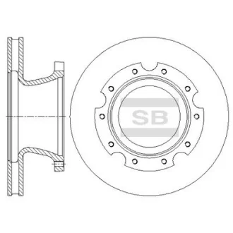 HI-Q Диск гальмівний (кратно 2) передній (вентильований) Mighty 2, County (D=303.8mm) HI-Q Hi-Q (SANGSIN) SD1104