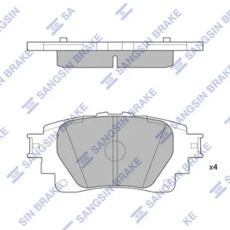 HI-Q Колодки гальмівні задні Toyota Corolla (19-) HI-Q Hi-Q (SANGSIN) SP4341