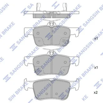 HI-Q Колодки гальмівні задні Honda Accord (18-) HI-Q Hi-Q (SANGSIN) SP4315
