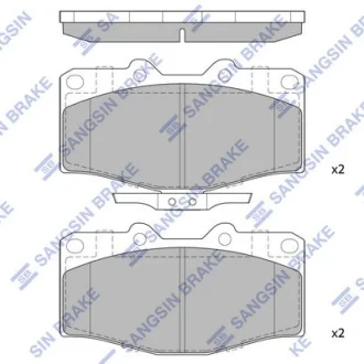 HI-Q Колодки гальмівні передні Toyota HiLux VI (N1)(-06) HI-Q Hi-Q (SANGSIN) SP4245