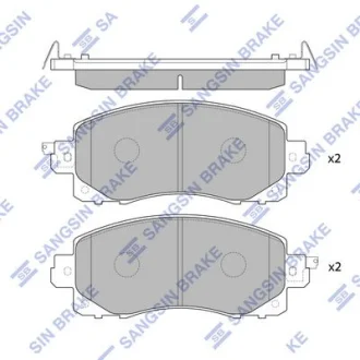 HI-Q Колодки гальмівні передні Subaru Impreza (16-), Forester (19-) HI-Q Hi-Q (SANGSIN) SP4221