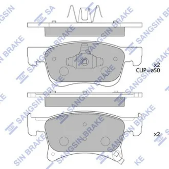 HI-Q Колодки гальмівні передні Opel Adam (13-), Corsa (14-) HI-Q Hi-Q (SANGSIN) SP4194