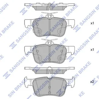 HI-Q Колодки гальмівні задні Ford Galaxy EcoBoost (15-), Mondeo (15-) HI-Q Hi-Q (SANGSIN) SP4171