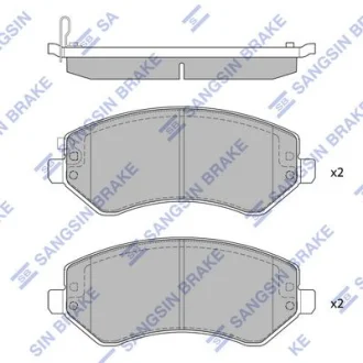 HI-Q Колодки гальмівні передні Chrysler Voyager (-08), Dodge Caravan (04-) HI-Q Hi-Q (SANGSIN) SP4170