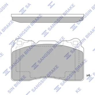 HI-Q Колодки гальмівні передні Renault Megane III (09-), Volvo S60 (04-) HI-Q Hi-Q (SANGSIN) SP4145A