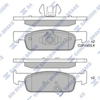 HI-Q Колодки гальмівні передні Smart Fortwo (16-) HI-Q Hi-Q (SANGSIN) SP4136