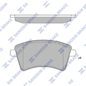 HI-Q Колодки гальмівні передні MB Citan (12-) HI-Q Hi-Q (SANGSIN) SP4059