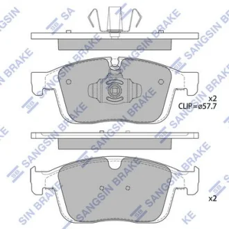 HI-Q Колодки гальмівні передні Volvo XC60 (16-) HI-Q Hi-Q (SANGSIN) SP4025