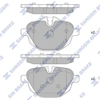 HI-Q Колодки гальмівні задні BMW 5 (11-), X3 (11-), X4 (19-) HI-Q Hi-Q (SANGSIN) SP2275