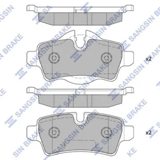 HI-Q Колодки гальмівні задні Mini Cooper (07-) HI-Q Hi-Q (SANGSIN) SP2246