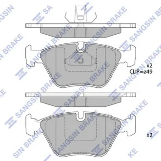 HI-Q Колодки гальмівні передні BMW 5 (-05) HI-Q Hi-Q (SANGSIN) SP2171