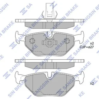 HI-Q Колодки гальмівні задні BMW 5 (-08) HI-Q Hi-Q (SANGSIN) SP2167