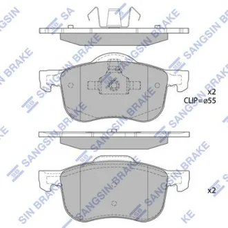 HI-Q Колодки гальмівні передні Volvo S60 (-10), S80 (-06), V70 (05-) HI-Q Hi-Q (SANGSIN) SP2122