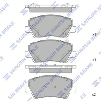 HI-Q Колодки гальмівні передні KIA Picanto (JA) 14inch (17-) HI-Q Hi-Q (SANGSIN) SP1983