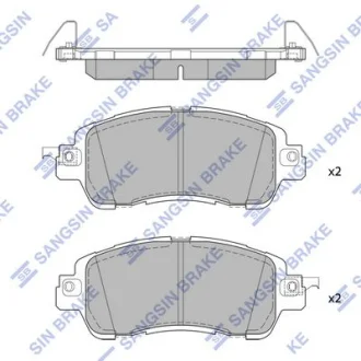 HI-Q Колодки гальмівні передні Toyota Yaris (19-) HI-Q Hi-Q (SANGSIN) SP1974