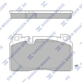 HI-Q Колодки гальмівні передні Audi Q5 (8R) (12-), Porsche Macan (14-) HI-Q Hi-Q (SANGSIN) SP1960