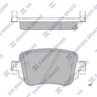 HI-Q Колодки гальмівні задні Audi Q3 (13-), VW Golf VII (12-) HI-Q Hi-Q (SANGSIN) SP1900