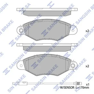 HI-Q Колодки гальмівні передні Hyundai Starex (16-) HI-Q Hi-Q (SANGSIN) SP1890