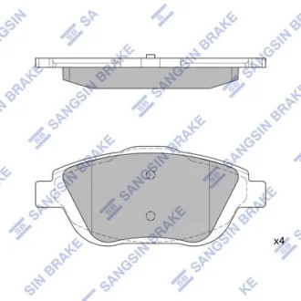 HI-Q Колодки гальмівні передні Citroen C3 (09-), DS3 (13-), Peugeot 2008 (13-) HI-Q Hi-Q (SANGSIN) SP1880