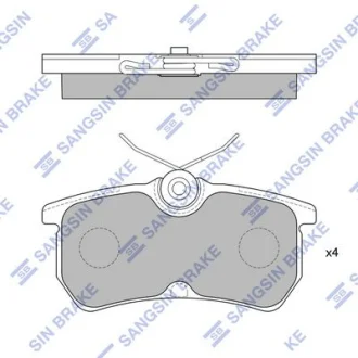 HI-Q Колодки гальмівні задні Ford Fiesta (05-), Focus (-04) HI-Q Hi-Q (SANGSIN) SP1865