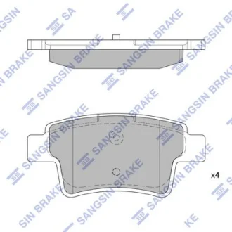 HI-Q Колодки гальмівні задні Citroen C4 Picasso I (07-) HI-Q Hi-Q (SANGSIN) SP1831