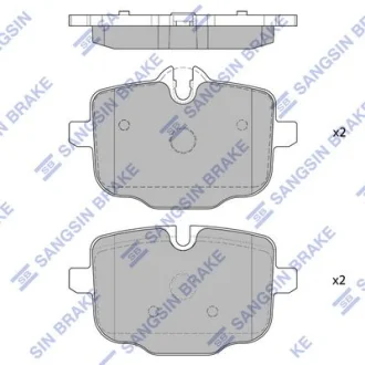 HI-Q Колодки гальмівні задні BMW 5 (F10, F11, F18) (10-), 6 (F12, F13) (11-) HI-Q Hi-Q (SANGSIN) SP1793