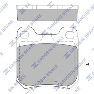 HI-Q Колодки гальмівні задні Opel Omega A, B, Vectra B HI-Q Hi-Q (SANGSIN) SP1760