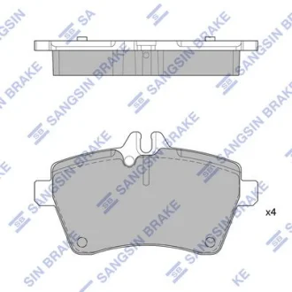 HI-Q Колодки гальмівні передні MB A-CLASS (W169) (04-), B-CLASS (W245) (05-) HI-Q Hi-Q (SANGSIN) SP1749