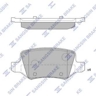 HI-Q Колодки гальмівні задні MB A-CLASS (W169) (04-), B-CLASS (W245) (05-) HI-Q Hi-Q (SANGSIN) SP1748