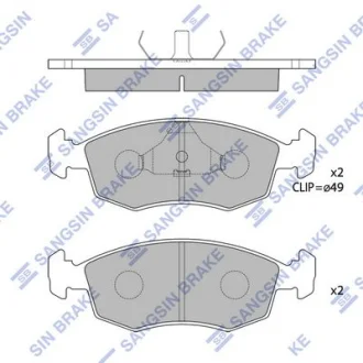 HI-Q Колодки гальмівні передні Toyota Hi-Ace, Hi-Lux HI-Q Hi-Q (SANGSIN) SP1504