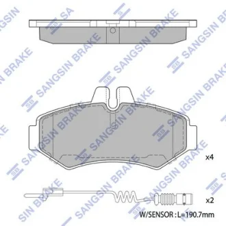 HI-Q Колодки гальмівні задні MB Sprinter (903) (-06) HI-Q Hi-Q (SANGSIN) SP1278