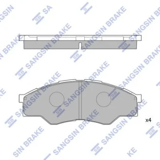 HI-Q Колодки гальмівні передні Toyota Hi-Lux (04-) HI-Q Hi-Q (SANGSIN) SP1276