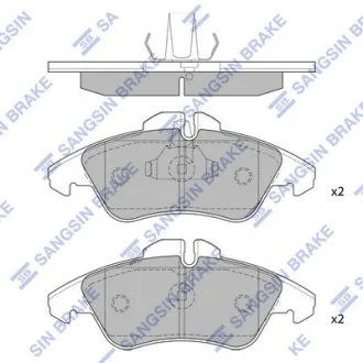 HI-Q Колодки гальмівні передні VW LT28-46 (-06) HI-Q Hi-Q (SANGSIN) SP1273A
