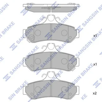 HI-Q Колодки гальмівні задні Toyota Camry V4, V5 HI-Q Hi-Q (SANGSIN) SP1236