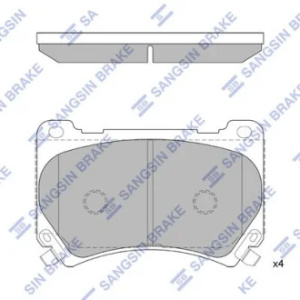 HI-Q Колодки гальмівні передні Hyundai Genesis (12-) HI-Q Hi-Q (SANGSIN) SP1206