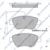 HI-Q Колодки гальмівні передні Citroen Nemo (10-), Fiat Linea (323) (07-), Peugeot Bipper (10-) HI-Q Hi-Q (SANGSIN) SP1201B (фото 1)